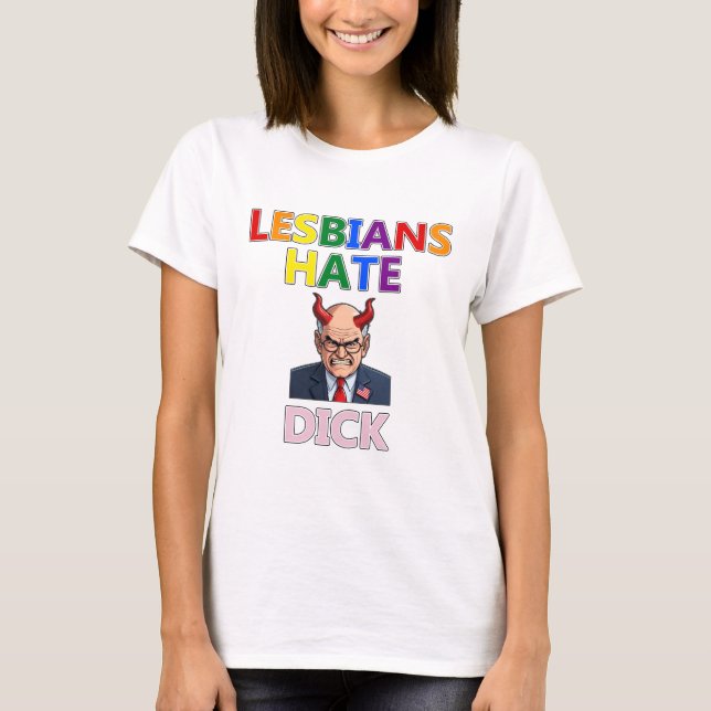 lesbians hate dick t-shirt (Vorderseite)