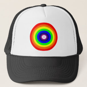 Lesbians Round Rainbow Hat Truckerkappe