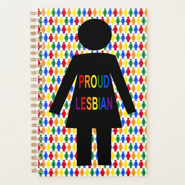 Lesbienne LGBTQ Silhouette et Rainbow Ladies (Devant)