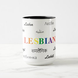 Lesbisch - Viele Sprachen; alle Lieben Tasse