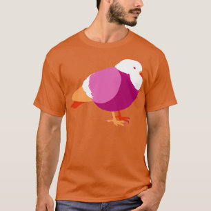 Lesbische Abstrakte Taube T-Shirt