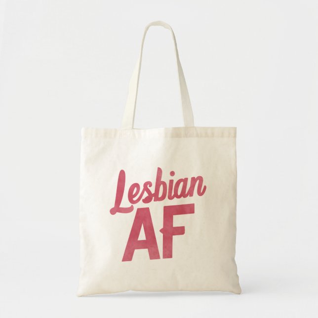 Lesbische AF Blume LGBT Pride Gay Liebe Parade Tragetasche (Vorne)