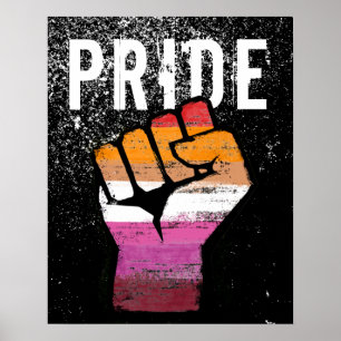 Lesbische Faust der Solidarität Poster