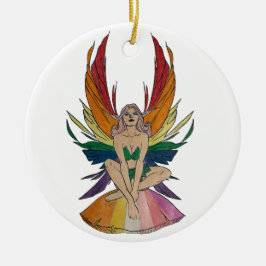 Lesbische Fee Keramik Ornament