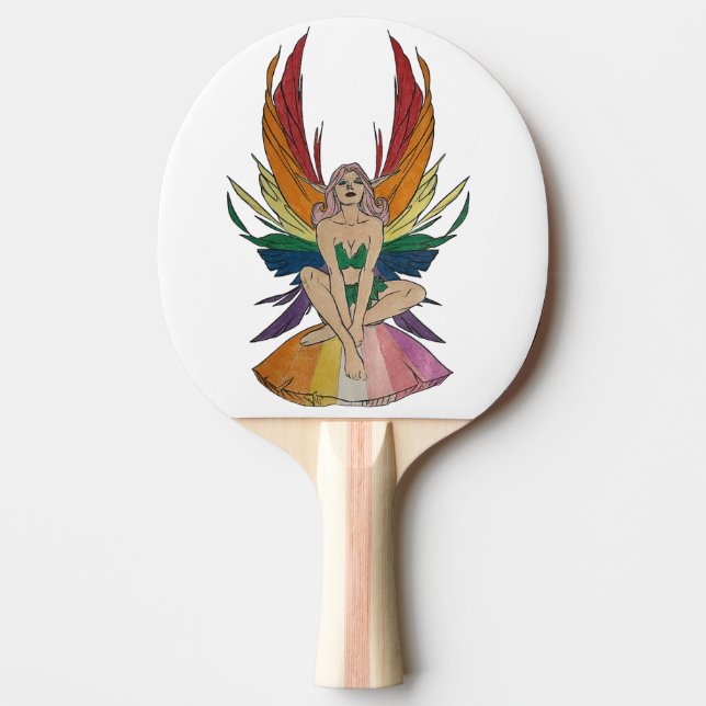 Lesbische Fee  Tischtennis Schläger (Vorderseite)