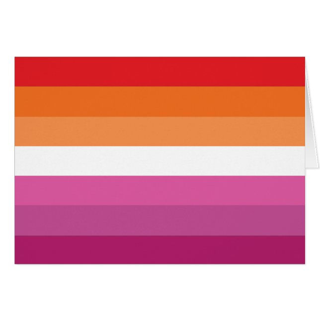 Lesbische Flagge (Vorderseite (Horizontal))