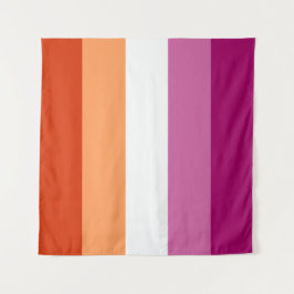 Lesbische Flagge 57 x 57 Wandteppich