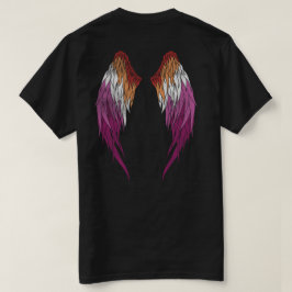 Lesbische Flagge - Angel Wings T-Shirt