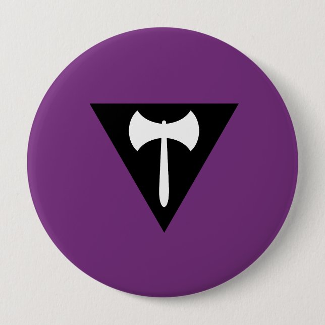 Lesbische Flagge Button (Vorderseite)