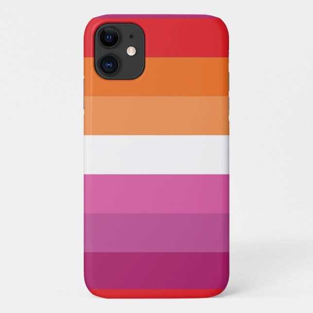 Lesbische Flagge Case-Mate iPhone Hülle (Rückseite)