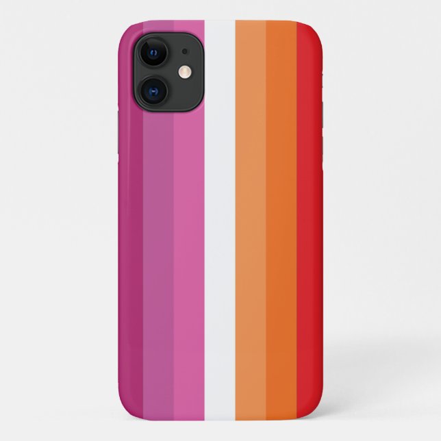 Lesbische Flagge Case-Mate iPhone Hülle (Rückseite)