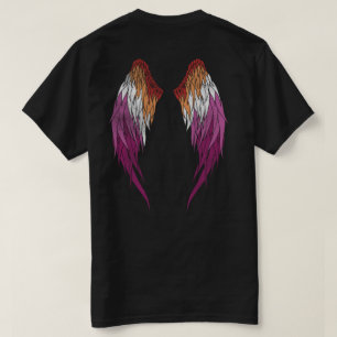 Lesbische Flagge - Engel Wings T-Shirt