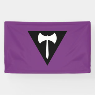 Lesbische Flagge Lila Ax Banner