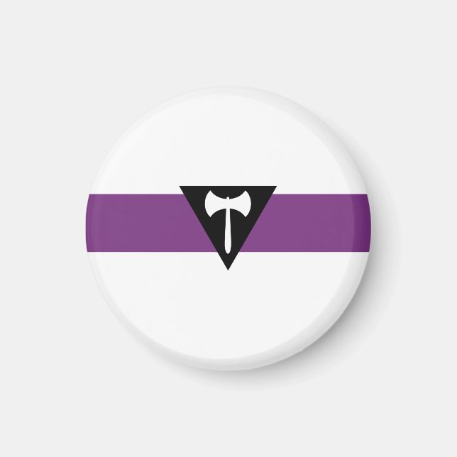 Lesbische Flagge Magnet (Vorne)