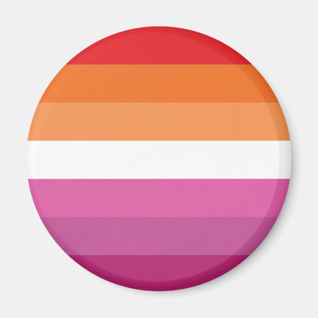 Lesbische Flagge Magnet (Vorne)