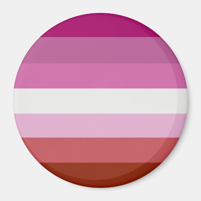 Lesbische Flagge Magnet (Vorne)