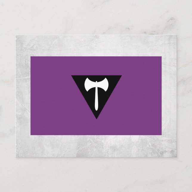 Lesbische Flagge Postkarte (Vorderseite)