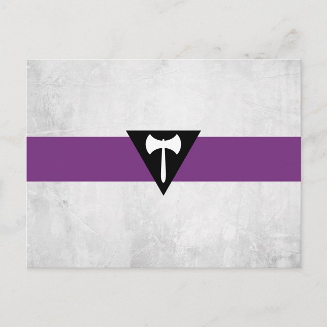 Lesbische Flagge Postkarte (Vorderseite)