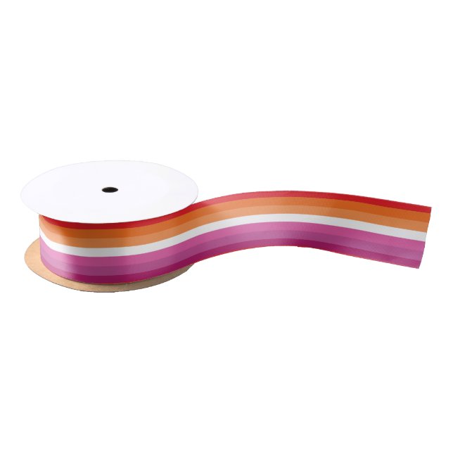 Lesbische Flagge Satinband (Spule)