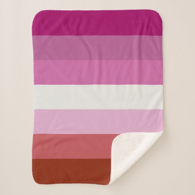 Lesbische Flagge Sherpadecke (Vorderseite)