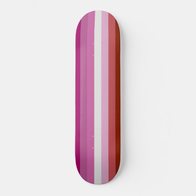 Lesbische Flagge Skateboard (Vorderseite)