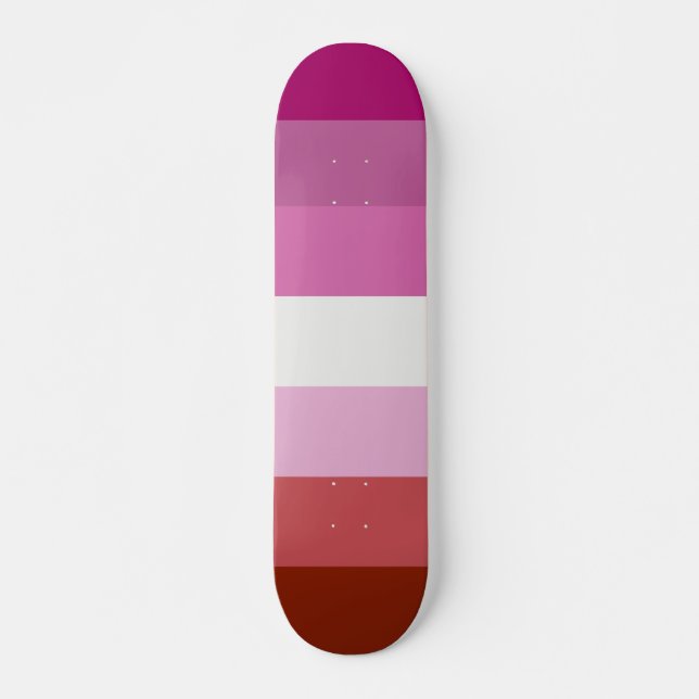 Lesbische Flagge Skateboard (Vorne)