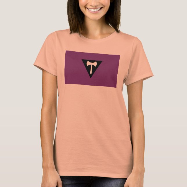 Lesbische Flagge T-Shirt (Vorderseite)