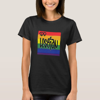 Lesbische Flagge T T-Shirt