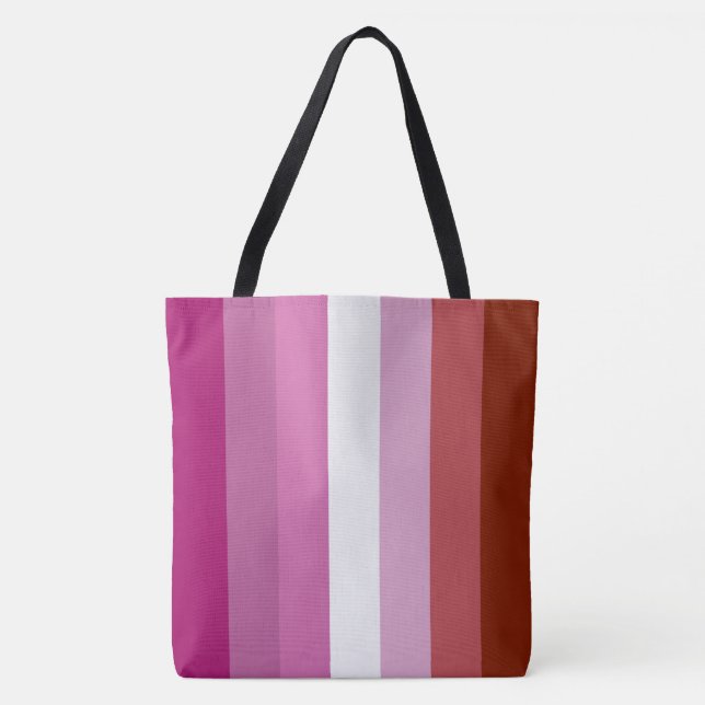 Lesbische Flagge Tasche (Vorderseite)