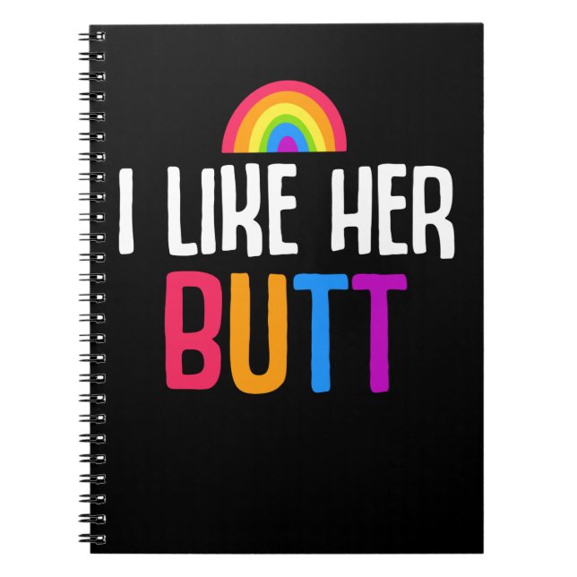 Lesbische Freundin Hintern LGBT Couple Quote Notizblock (Vorderseite)