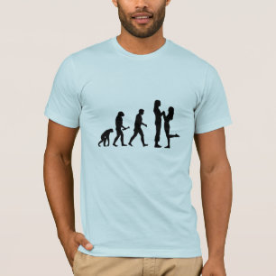Lesbische Heirat-Evolution T-Shirt