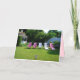 Lesbische Hochzeits-Glückwünsche, rosa Stühle Karte (Rückseite)