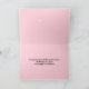 Lesbische Hochzeits-Glückwünsche, rosa Stühle Karte (Innenseite)