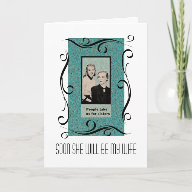 Lesbische Hochzeitsfeier Einladung (Vorderseite)