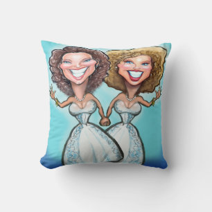 Lesbische Hochzeitstorte Kissen