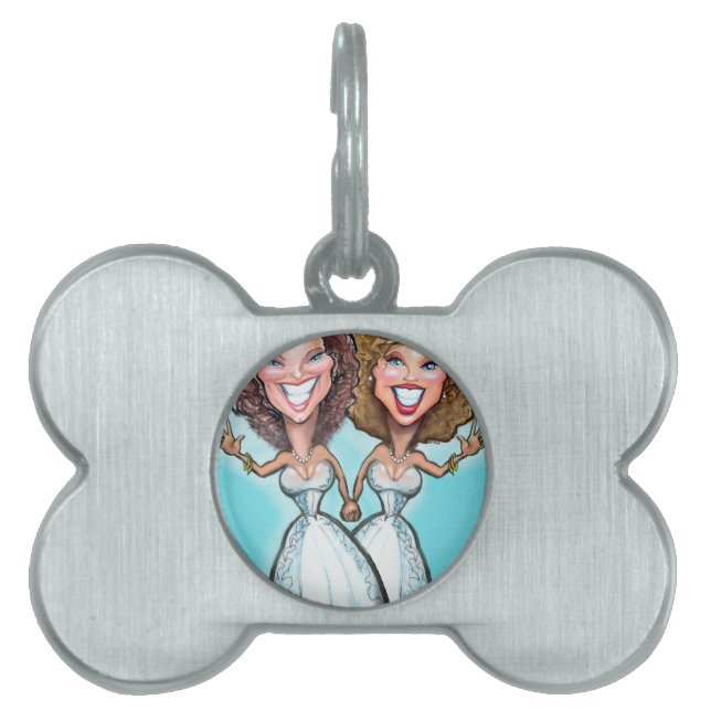 Lesbische Hochzeitstorte Tiermarke (Vorderseite)