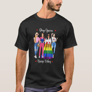 Lesbische Krankenschwester Queen Krankenpflegeschü T-Shirt