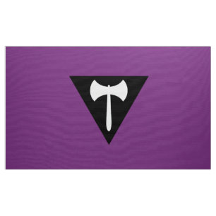 Lesbische Labrys-Pride-Flagge Stoff