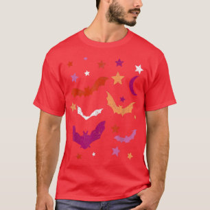 Lesbische LGBTQ Bat Halloween Kostüme Lesbischer P T-Shirt