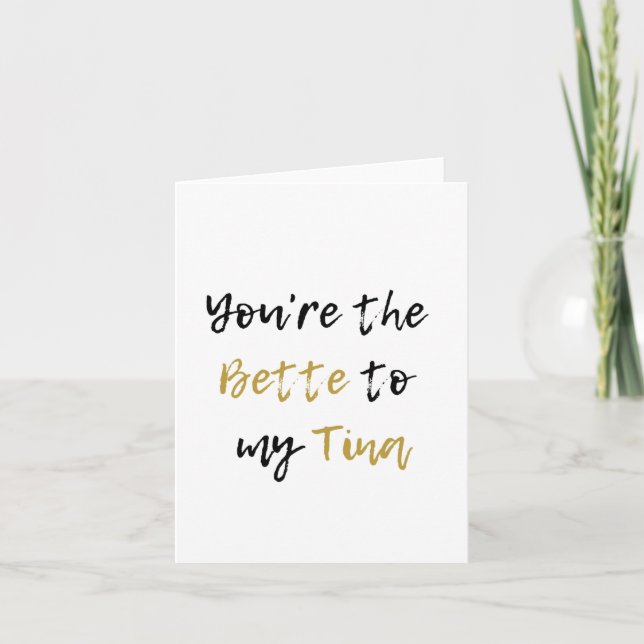 Lesbische Liebe Karte (Vorderseite)