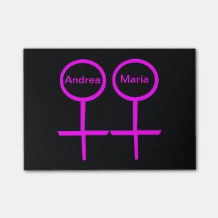 Lesbische Liebhaber Anpassbare Post es notiert Pad Post-it Klebezettel