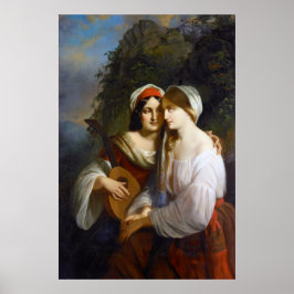 Lesbische Liebhaber der italienischen Renaissance Poster