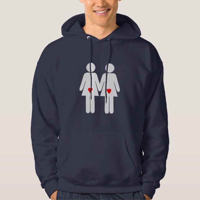 Lesbische Liebhaber - Hoodie (Vorderseite)