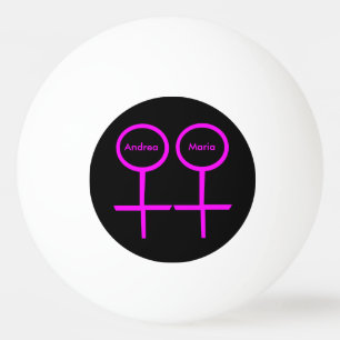 Lesbische Liebhaber individueller Pingpong-Ball Tischtennisball