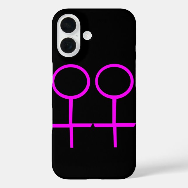Lesbische Liebhaber iPhone 16 Hülle (Rückseite)