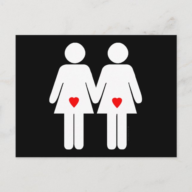 Lesbische Liebhaber - Postkarte (Vorderseite)