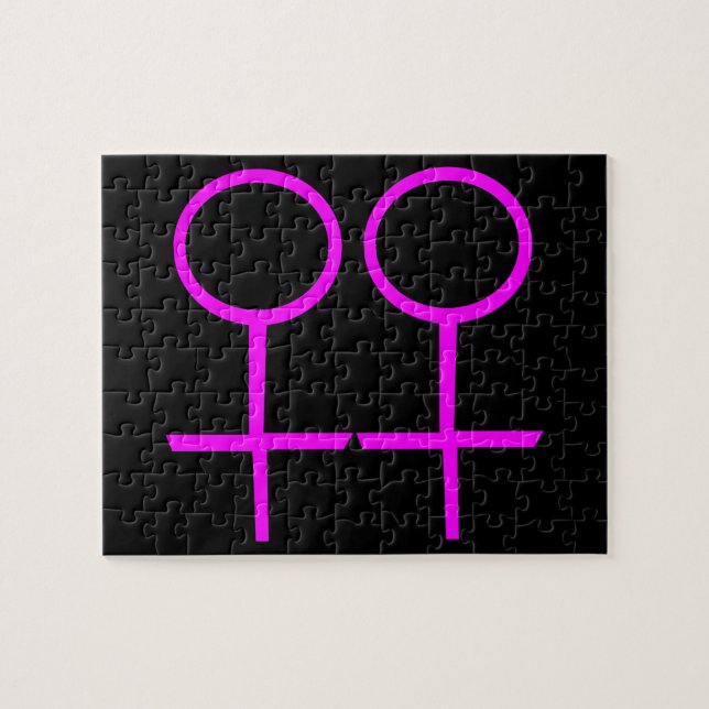 Lesbische Liebhaber Puzzle (Horizontal)