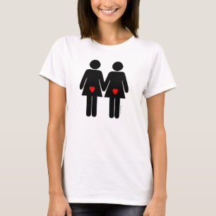 Lesbische Liebhaber T-Shirt