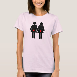 Lesbische Liebhaber T-Shirt