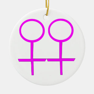 Lesbische Liebhaber von individuellem Anhänger Keramik Ornament